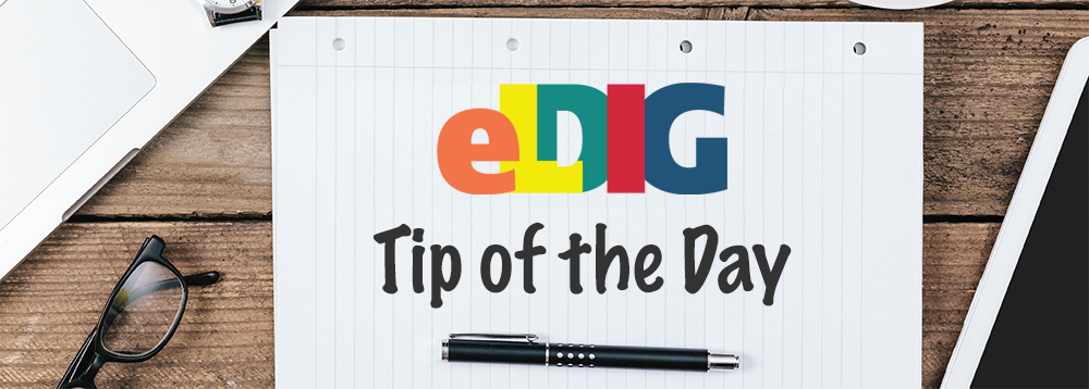 eLearning Design and Innovation Group Tip of the Day