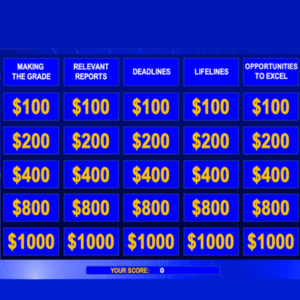 'Jeopardy'-style Review Game